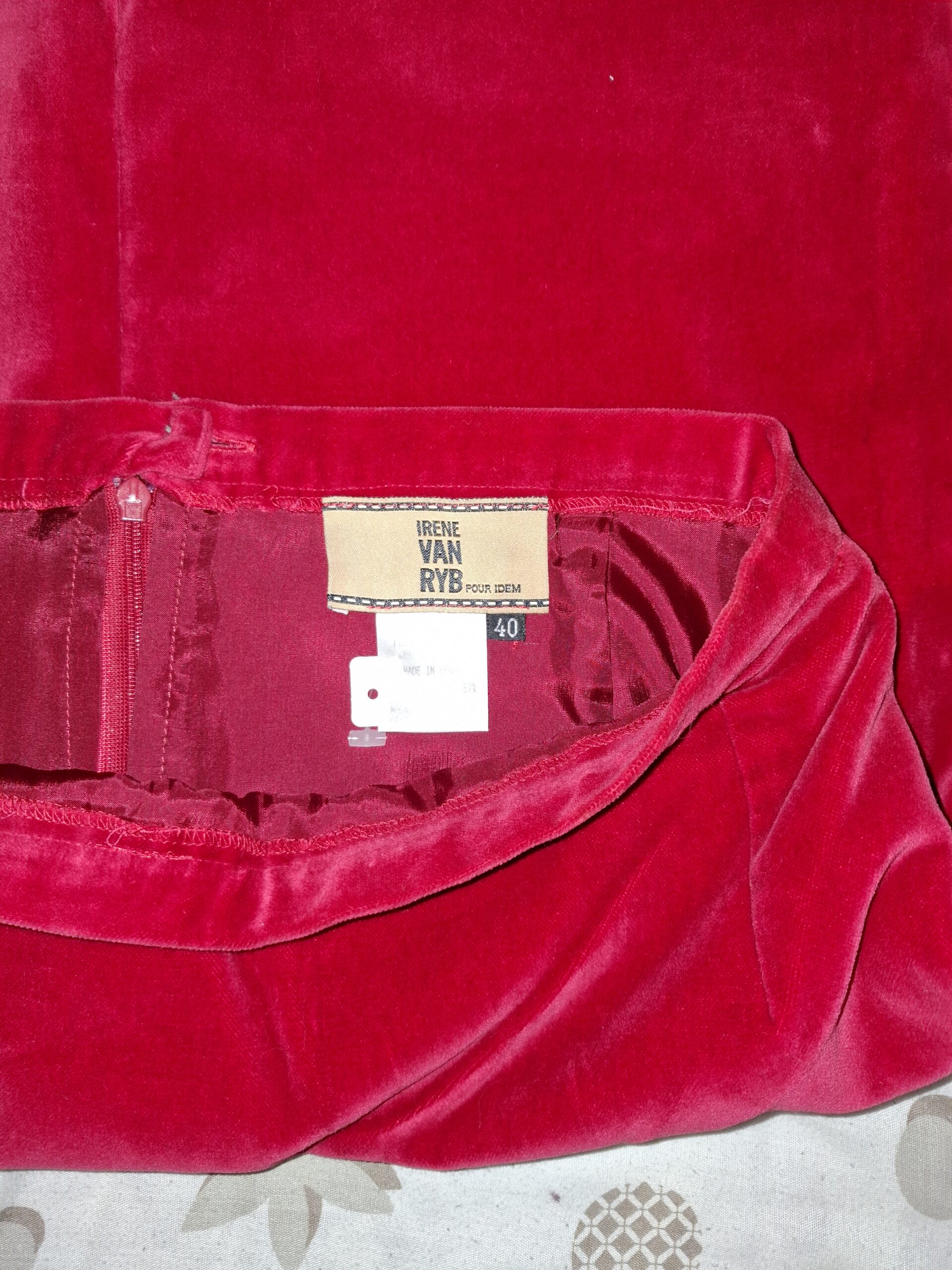 Jupe Irene Van Ryb - Taille 40 velours – Image 3