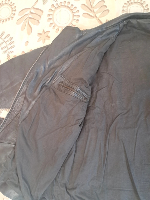 Manteau vintage en cuir - Style perfecto – Image 4