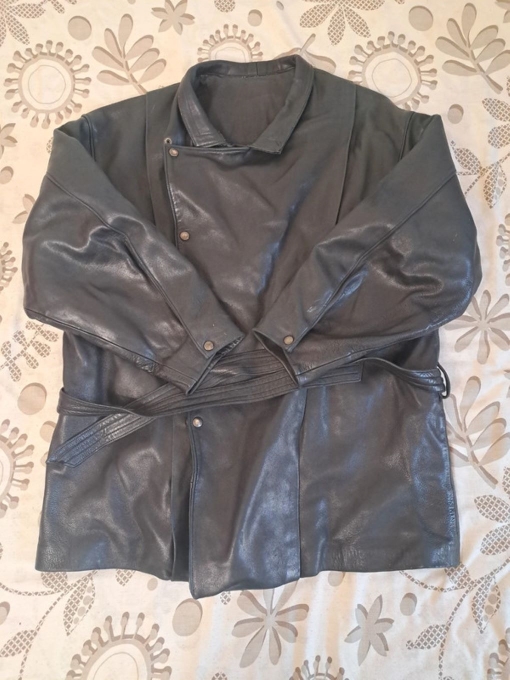 Manteau vintage en cuir - Style perfecto